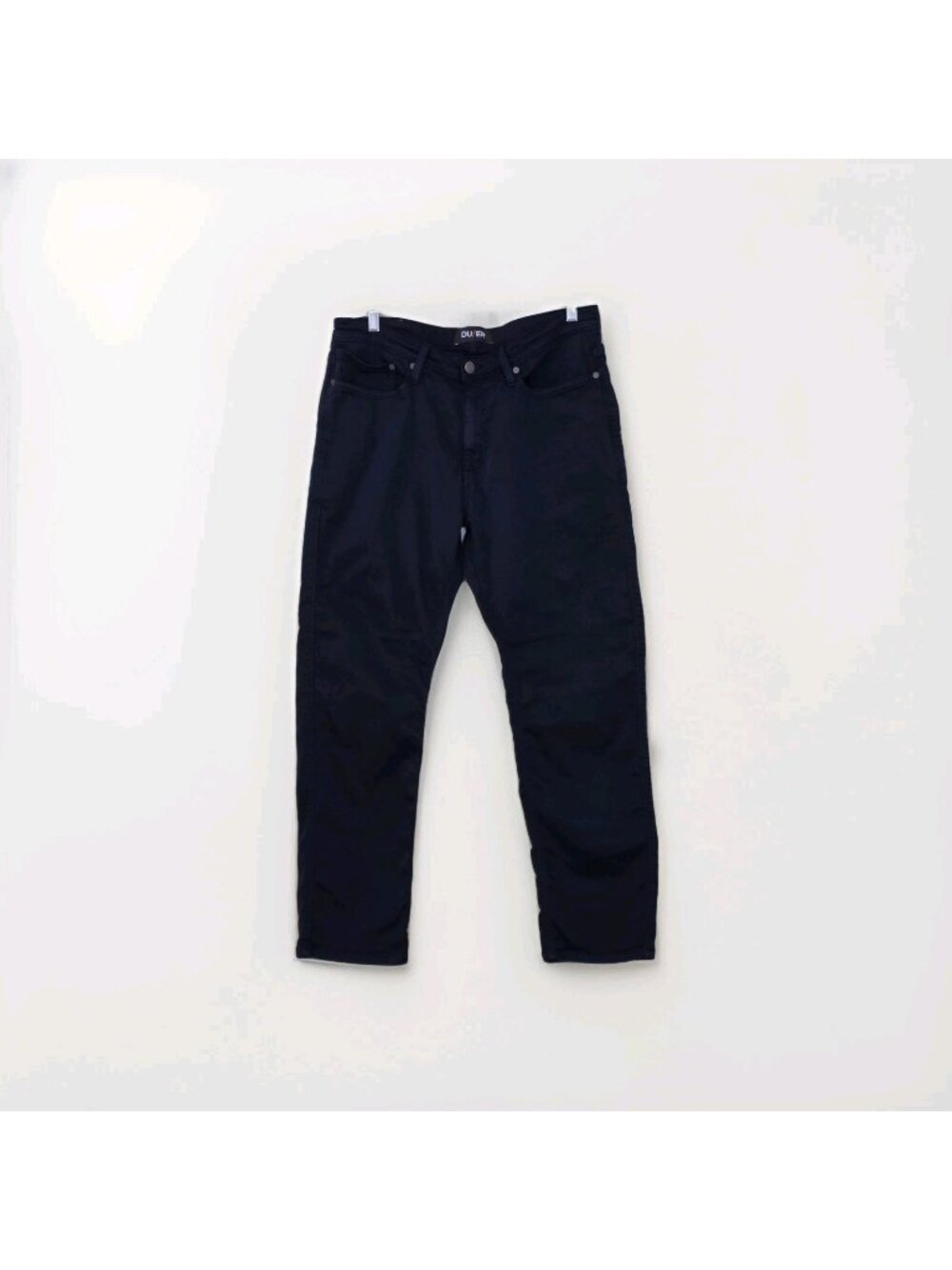 DU/ER Chino Pants Men 34x30 Navy Straight Fit Cotton Blend Casual Stretch Edgy